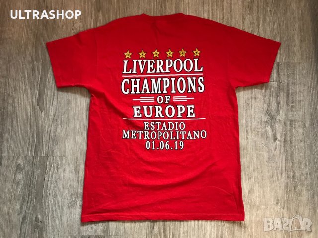 Мъжка памучна тениска на Ливърпул Liverpool Football Club, снимка 2 - Тениски - 32209875