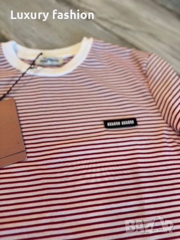 Дамска тениска miu miu, снимка 3 - Тениски - 52464096