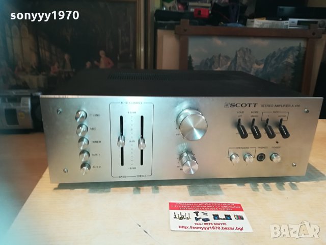 поръчан⭐scott a416 amplifier-made in usa 2704211403⭐, снимка 1 - Ресийвъри, усилватели, смесителни пултове - 32696574