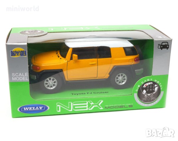 Toyota FJ Cruiser - мащаб 1:39 на Welly моделът е нов в кутия, снимка 14 - Колекции - 43477532