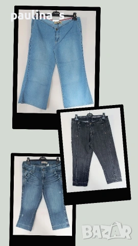 Три различни броя / Маркови дънкови бермуди "" Marc Lauge" Italy, "Clarion" и "Old navy" by Gap 