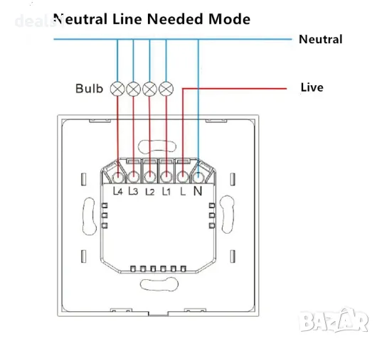 ATHOM Homekit Интелигентен Стенен Превключвател за осветление с два бутона, снимка 11 - Друга електроника - 48053842