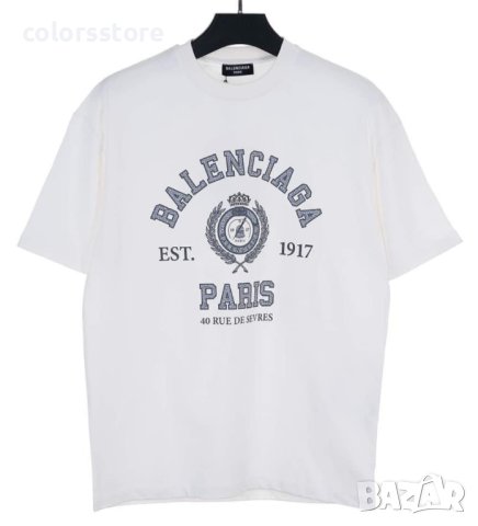 Мъжка бяла тениска  Balenciaga/Br-Q255, снимка 2 - Тениски - 42941121