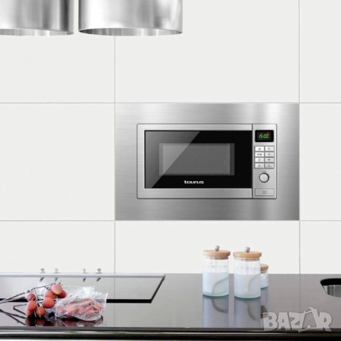 Микровълнова фурна за вграждане TAURUS ELBRUS, цифрова, 9 режима, 9 автоматични менюта, програмируем, снимка 2 - Друга електроника - 51926349
