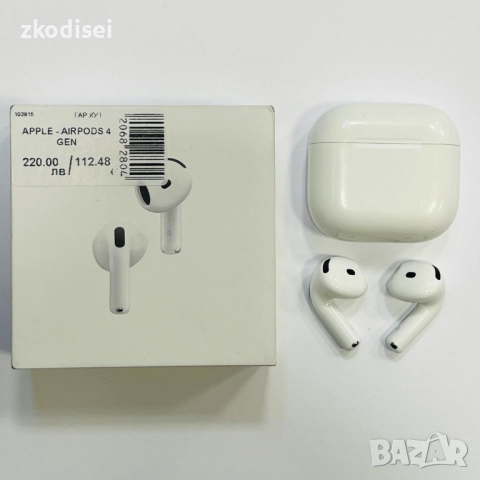 Bluetooth Слушалки Apple AIRPODS 4 GEN, снимка 1