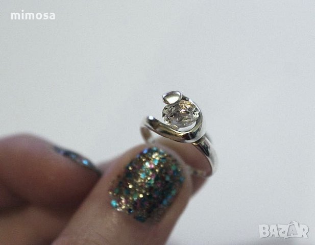 Дамски сребърен пръстен проба 925, снимка 8 - Пръстени - 33394485