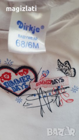 Бебешки дънки Zara и блузка 3-6 месеца, снимка 9 - Панталони и долнища за бебе - 36983073