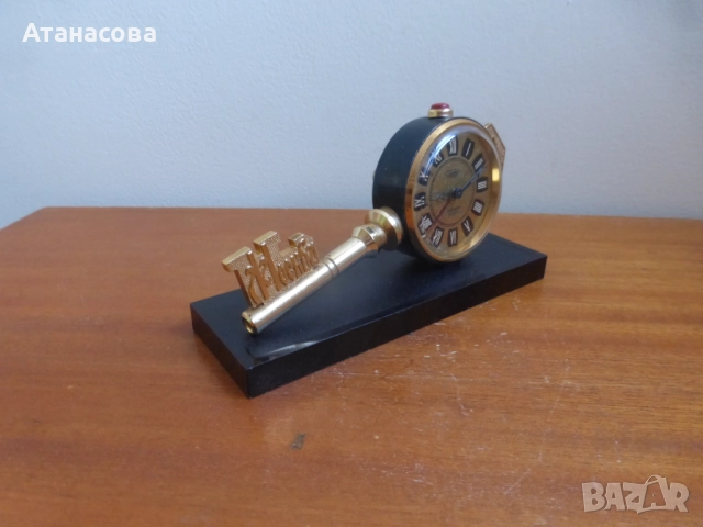 Рядък будилник часовник Слава "Ключът на Москва" 5, снимка 8 - Антикварни и старинни предмети - 52791198