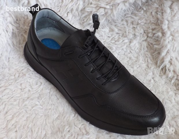 Обувки, черни, естествена кожа, код 597/ББ1/75, снимка 1 - Спортно елегантни обувки - 37448447