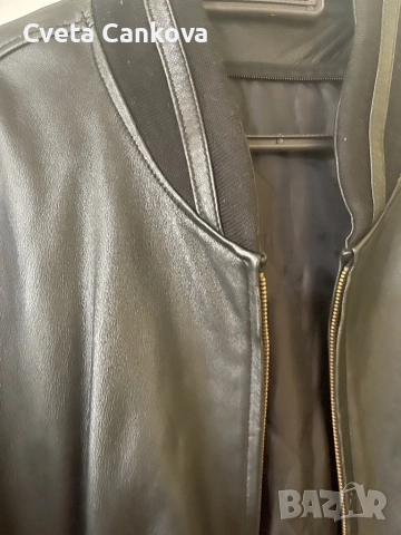 Кожено мъжко яке, снимка 2 - Якета - 51589095
