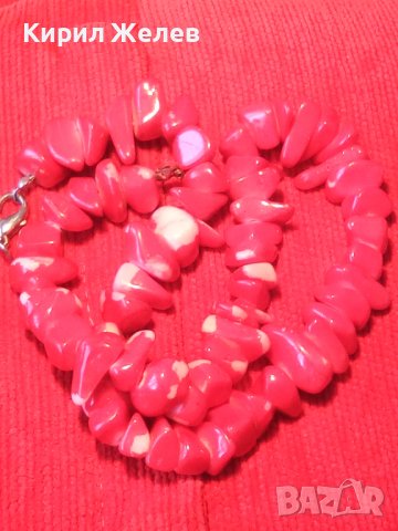 ЧЕРВЕНО КОЛИЕ от КАМЪНИ СТАРО и КРАСИВО 8150, снимка 9 - Колиета, медальони, синджири - 29555901