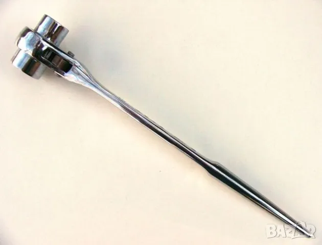 Нови Японски Гаечен КЛЮЧ 19x22 мм тип Тресчотка Вложка Лула Шило Лост Щанга и ЖАБКИ за Скеле БАРТЕР, снимка 7 - Други инструменти - 50116052