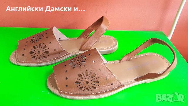 Английски дамски сандали естествена кожа-3 цвята, снимка 14 - Сандали - 28539330