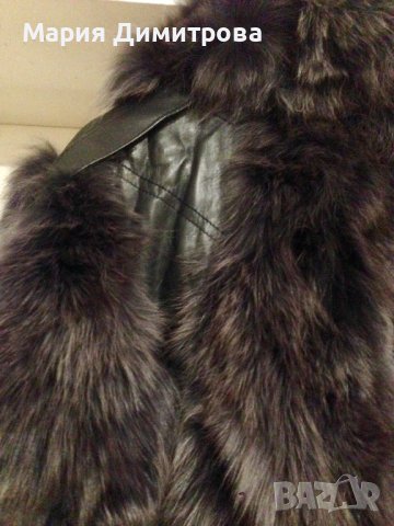  Палто от естествен косъм (ангорски заек), снимка 6 - Палта, манта - 38487284