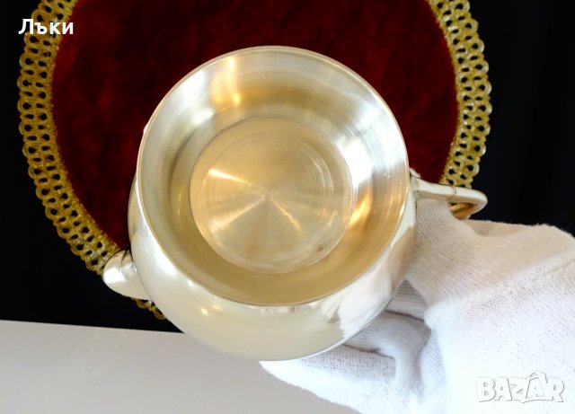 Английска бронзова кана 290 гр. , снимка 6 - Антикварни и старинни предмети - 39051061