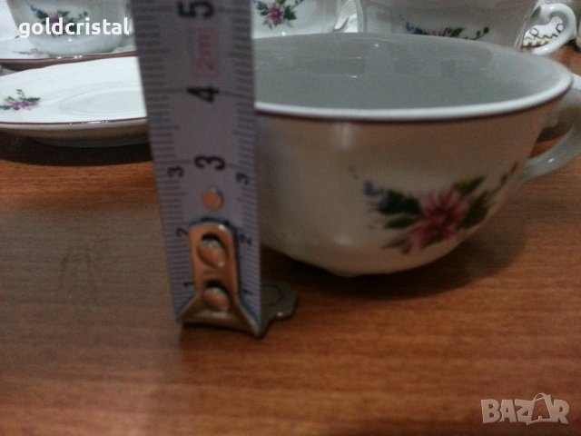 Стар български порцелан чашки за кафе барок, снимка 8 - Антикварни и старинни предмети - 42963224