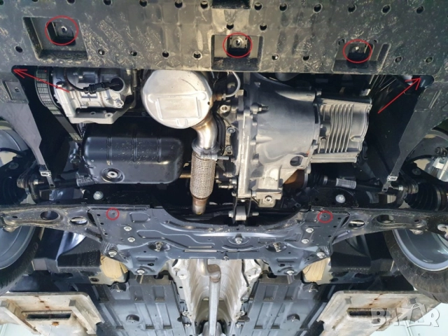 Метална кора под двигател и скоростна кутия Citroen C4 2020г – 2025г, снимка 4 - Аксесоари и консумативи - 51991737