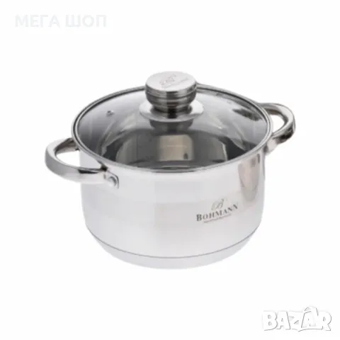 Тенджера от неръждаема стомана Bohmann с капак и термо дъно, снимка 2 - Съдове за готвене - 50378462