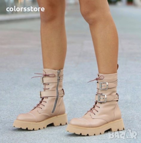 Равни боти - бежова кожа - BN1