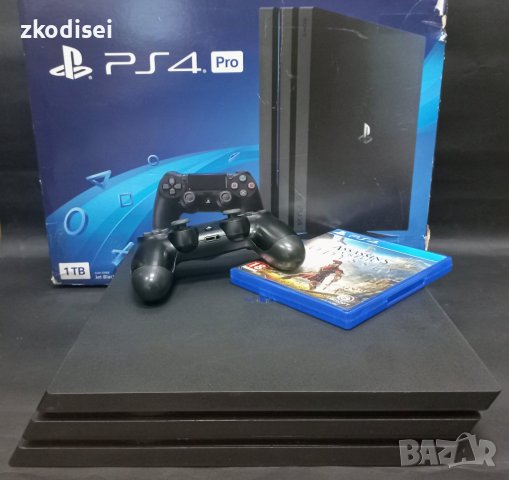 Sony PlayStation PS4 Pro 1бр. джойстик и 1бр. игра, снимка 2 - PlayStation конзоли - 43938226