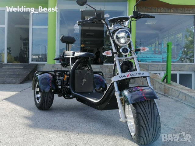 Електрическа триколка CITY-COCO HARLEY 3000W/60V/20AH - Черна 