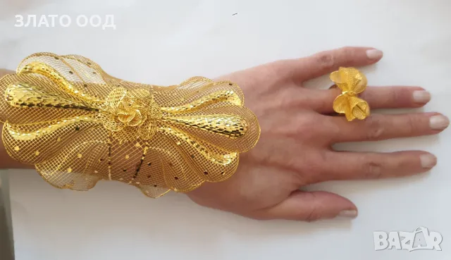 Златни гривни Дубайска линия, снимка 3 - Гривни - 49573777