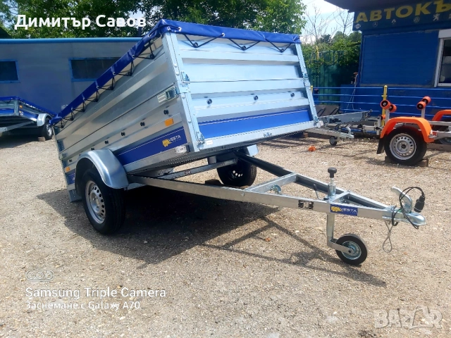 Туристическо, самосвално ремарке VESTA LIGHT 23 с допълнителни канати и плосък брезент, снимка 9 - Ремаркета - 53392944