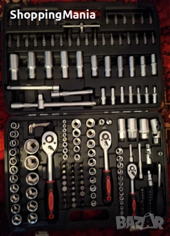 Куфар с инструменти Гедоре 172 части с 3 боря тресчотки, снимка 3 - Други инструменти - 49550505