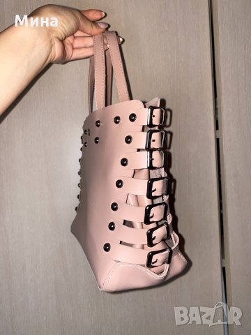 Дамска розова чанта, снимка 5 - Чанти - 33083476