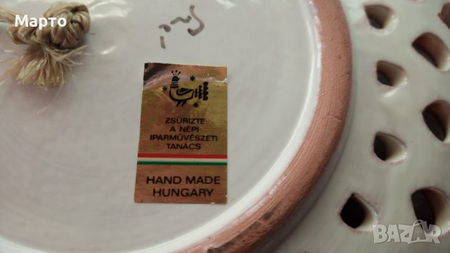 Порцеланова чиния, рязан порцелан за стена, Унгария, снимка 6 - Пана - 43759420