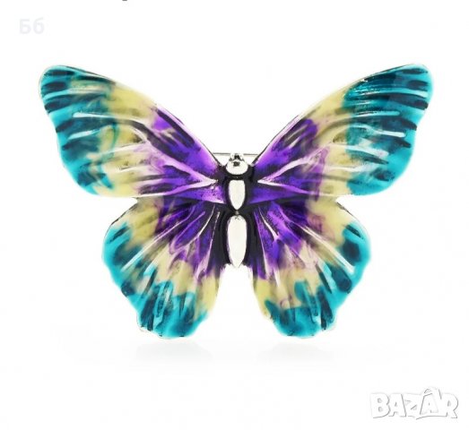 Брошки пеперуди емайл 5 модела, снимка 5 - Други - 35109618