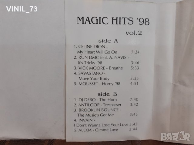 MAGIC HITS "98 vol 2, снимка 4 - Аудио касети - 32353613