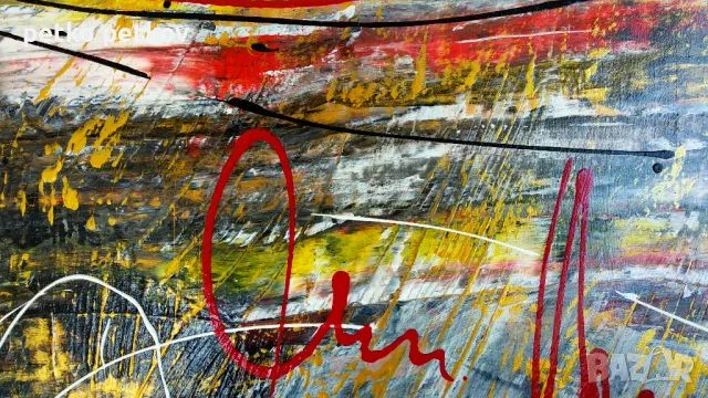 Абстрактна картина Buskerud, снимка 5 - Картини - 47536543