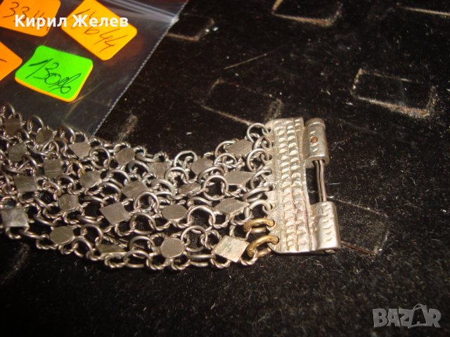 18 ВЕК ВЪЗРОЖДЕНСКА СРЕБЪРНА САЧАНЕНА ГРИВНА РЪЧНА ИЗРАБОТКА СТАРИННА ПЛЕТКА с ЩИФТ НАКИТ БИЖУ 17644, снимка 9 - Антикварни и старинни предмети - 33215654