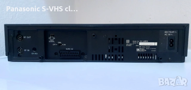 Видео Panasonic NV-J40 VHS 3head recorder , снимка 7 - Плейъри, домашно кино, прожектори - 53209286
