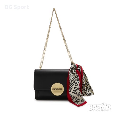 Love Moschino нова оригинална дамска чанта за рамо с прикрепено шалче