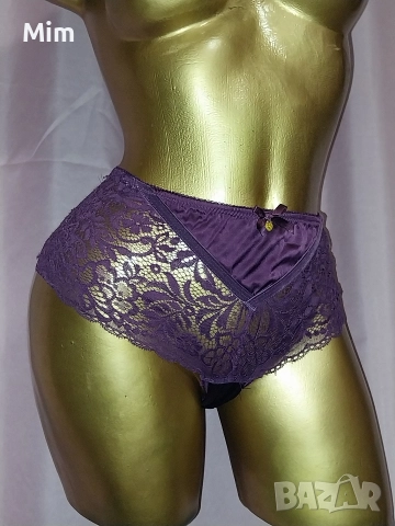 XL Бикина бордо от дантела и сатен , снимка 4 - Бельо - 52871234