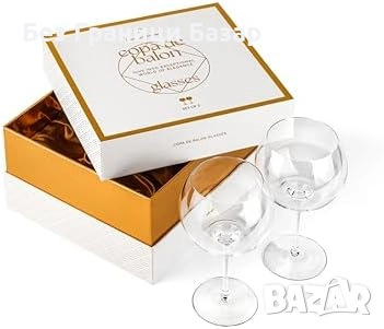 Нови Луксозни кристални Copa de Balon чаши 730 мл – идеални за спритц, снимка 6 - Чаши - 51761029