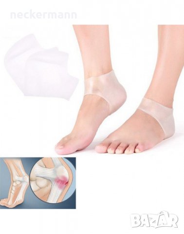Силиконови чорапи за пети, снимка 1 - Други - 39265826