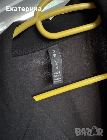 Елегантна черна рокля, снимка 4 - Рокли - 53486331