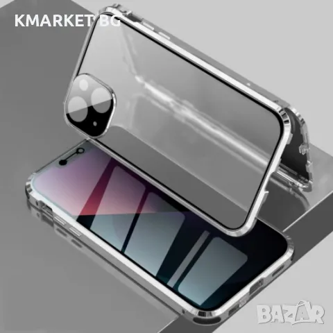 Apple iPhone 13 Удароустойчив Калъф Metal Frame с Магнит 360 Градуса Защита и Протектор, снимка 1 - Калъфи, кейсове - 48159434