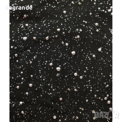 Вечерна рокля със сребриста щампа , снимка 2 - Рокли - 52593938