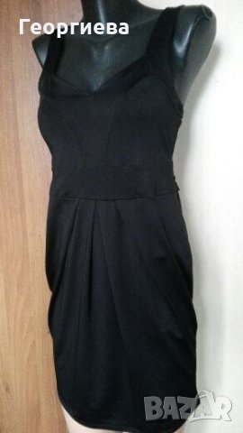Черна рокля Amisu 🍀👗S,M 👗🍀 арт.466