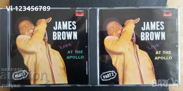 СД -James Brown Live at the Apollo -2 CD, снимка 2 - CD дискове - 27691996