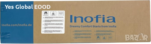 Inofia матрак 180×200 см 28 см 7 зони H3/H4 покет пружини, снимка 11 - Матраци - 52414173