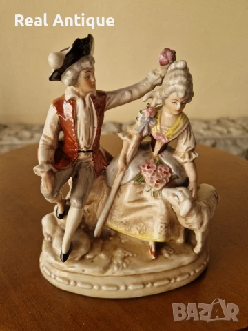 Стара рядка антикварна колекционерска порцеланова фигура Royal Copenhagen , снимка 2 - Колекции - 50687664