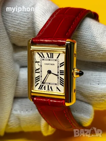Луксозен дамски часовник Cartier, снимка 2 - Дамски - 49364233
