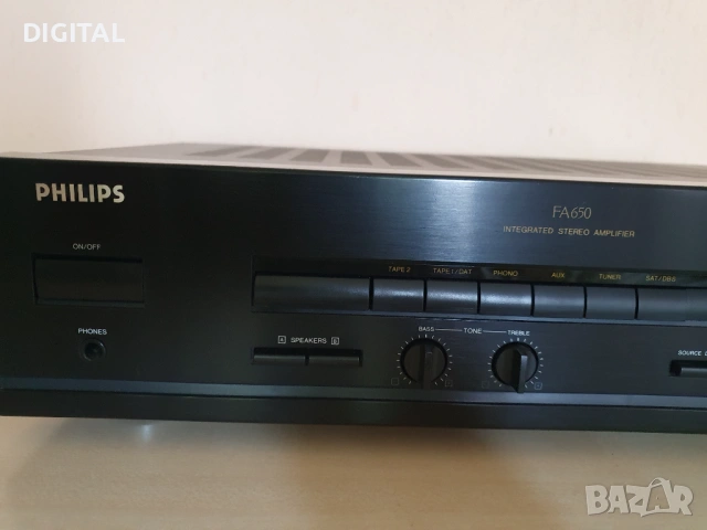 Усилвател PHILIPS FA-650, снимка 2 - Ресийвъри, усилватели, смесителни пултове - 53110772