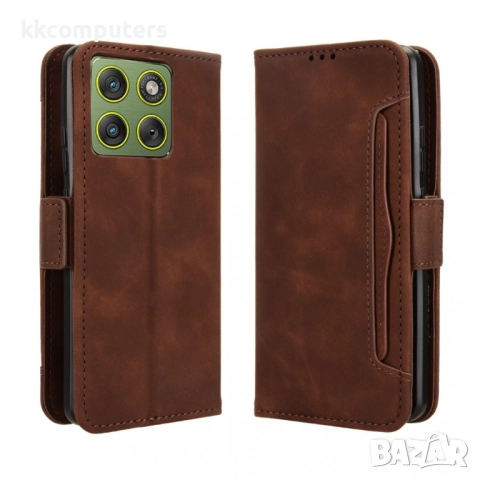 Защитен Кожен калъф Портфейл за Motorola Edge 70 5G със Стойка и Магнитно затваряне | Вкл. Протектор, снимка 3 - Калъфи, кейсове - 52399599