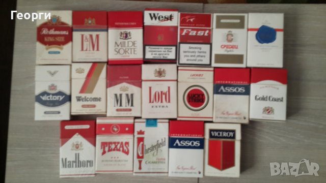 Цигарени кутии от 90те за колекции